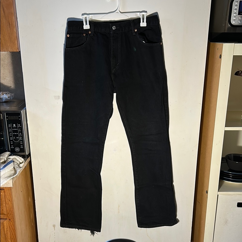 Levi's Black Straight Jeans Classic Denim